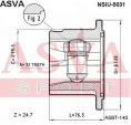ШРУС ВНУТРЕННИЙ 32x126 NSIU-5031