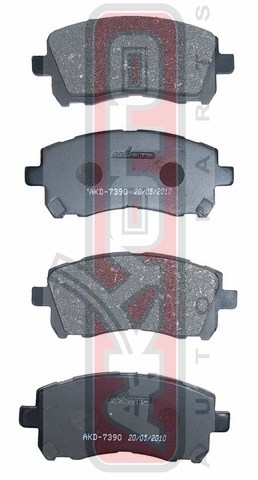 КОЛОДКИ ТОРМОЗНЫЕ ДИСКОВЫЕ ПЕРЕДНИЕ AKD-7390