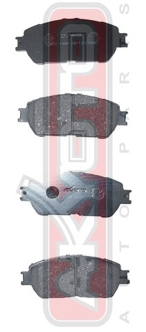 КОЛОДКИ ТОРМОЗНЫЕ ДИСКОВЫЕ ПЕРЕДНИЕ AKD-1480