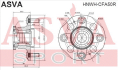 СТУПИЦА ЗАДНЯЯ С КОЛЬЦОМ АБС HNWH-CFA50R