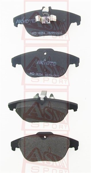 КОЛОДКИ ТОРМОЗНЫЕ ДИСКОВЫЕ ЗАДНИЕ AKD-16204