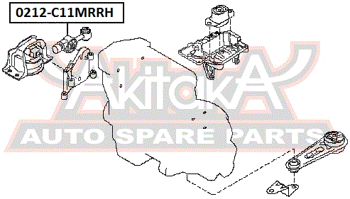 ПОДУШКА ДВИГАТЕЛЯ ПРАВАЯ 0212-C11MRRH