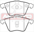 КОЛОДКИ ТОРМОЗНЫЕ ДИСКОВЫЕ ПЕРЕДНИЕ AKD-0334
