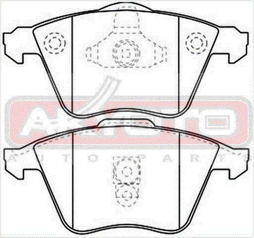 КОЛОДКИ ТОРМОЗНЫЕ ДИСКОВЫЕ ПЕРЕДНИЕ AKD-0334