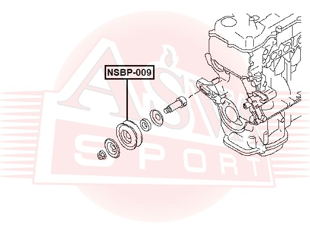 РОЛИК НАТЯЖНОЙ NSBP-009