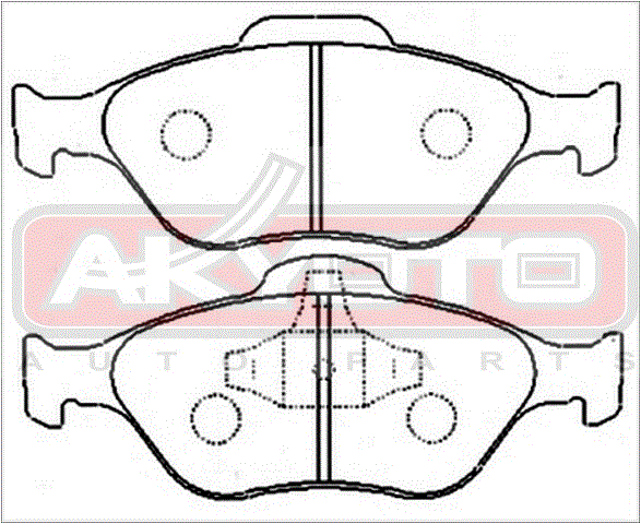 КОЛОДКИ ТОРМОЗНЫЕ ДИСКОВЫЕ ПЕРЕДНИЕ AKD-1247
