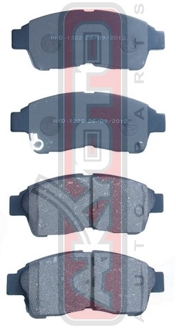 КОЛОДКИ ТОРМОЗНЫЕ ДИСКОВЫЕ ПЕРЕДНИЕ AKD-1322