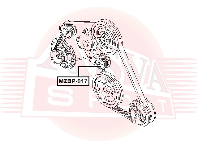 РОЛИК НАТЯЖНОЙ MZBP-017