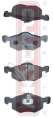 КОЛОДКИ ТОРМОЗНЫЕ ДИСКОВЫЕ ПЕРЕДНИЕ AKD-5805