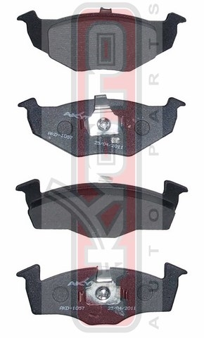 КОЛОДКИ ТОРМОЗНЫЕ ДИСКОВЫЕ ПЕРЕДНИЕ AKD-1057