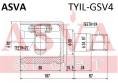 ШРУС ВНУТРЕННИЙ ЛЕВЫЙ 27x50x24 (OEM-исполнение) TYIL-GSV4