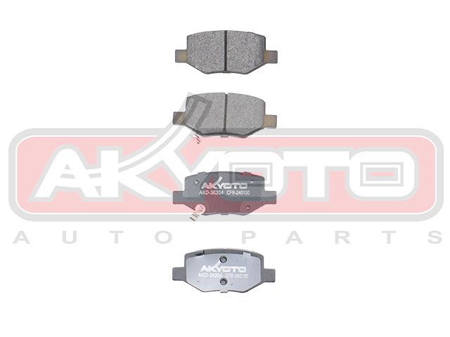 КОЛОДКИ ТОРМОЗНЫЕ ДИСКОВЫЕ ЗАДНИЕ AKD-36204