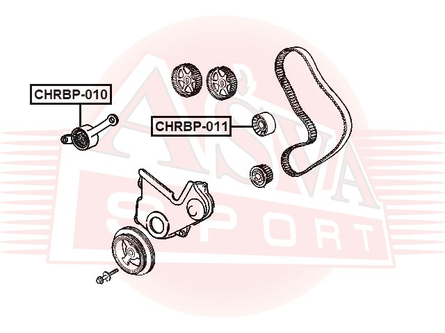 РОЛИК НАТЯЖНОЙ CHRBP-010