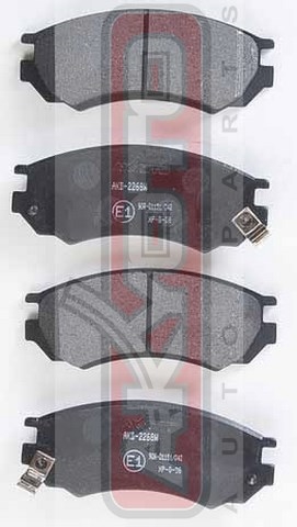 КОЛОДКИ ТОРМОЗНЫЕ ДИСКОВЫЕ ПЕРЕДНИЕ AKD-1361