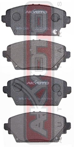 КОЛОДКИ ТОРМОЗНЫЕ ДИСКОВЫЕ ПЕРЕДНИЕ AKD-1268