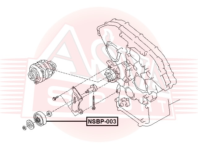 РОЛИК НАТЯЖНОЙ NSBP-003