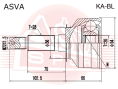ШРУС НАРУЖНЫЙ 26x56x28 KA-BL