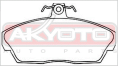 КОЛОДКИ ТОРМОЗНЫЕ ДИСКОВЫЕ ПЕРЕДНИЕ AKD-0136