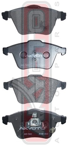 КОЛОДКИ ТОРМОЗНЫЕ ДИСКОВЫЕ ПЕРЕДНИЕ AKD-5802