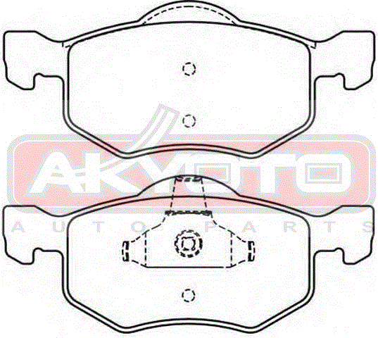 КОЛОДКИ ТОРМОЗНЫЕ ДИСКОВЫЕ ПЕРЕДНИЕ AKD-5805