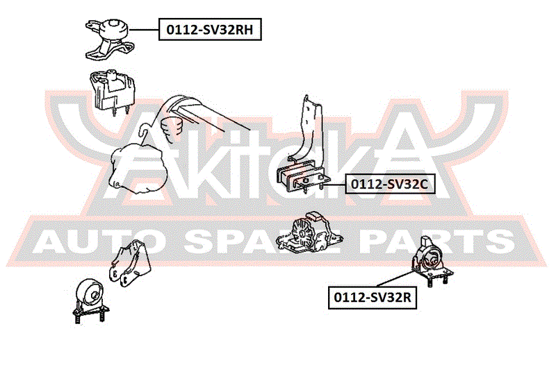 ПОДУШКА ДВИГАТЕЛЯ 0112-SV32C