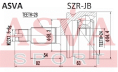 ШРУС НАРУЖНЫЙ ЗАДНИЙ 24x58,3x28 SZR-JB