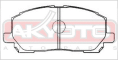 КОЛОДКИ ТОРМОЗНЫЕ ДИСКОВЫЕ ПЕРЕДНИЕ AKD-1457