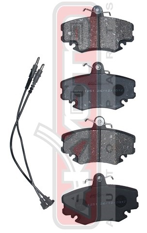 КОЛОДКИ ТОРМОЗНЫЕ ДИСКОВЫЕ ПЕРЕДНИЕ С ДАТЧИКОМ AKD-1251