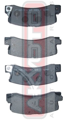 КОЛОДКИ ТОРМОЗНЫЕ ДИСКОВЫЕ ЗАДНИЕ AKD-1180