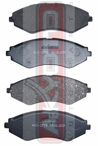 КОЛОДКИ ТОРМОЗНЫЕ ДИСКОВЫЕ ПЕРЕДНИЕ AKD-0779