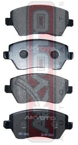 КОЛОДКИ ТОРМОЗНЫЕ ДИСКОВЫЕ ПЕРЕДНИЕ AKD-2800