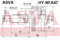 ШРУС НАРУЖНЫЙ 25x62x27 HY-NFA47