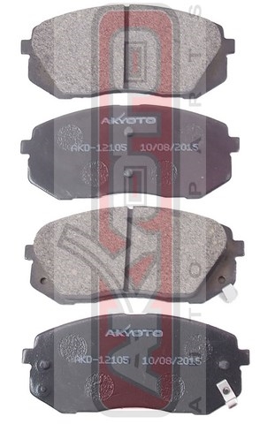 КОЛОДКИ ТОРМОЗНЫЕ ДИСКОВЫЕ ПЕРЕДНИЕ AKD-12105