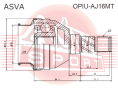 ШРУС ВНУТРЕННИЙ 25X35X25 OPIU-AJ16MT