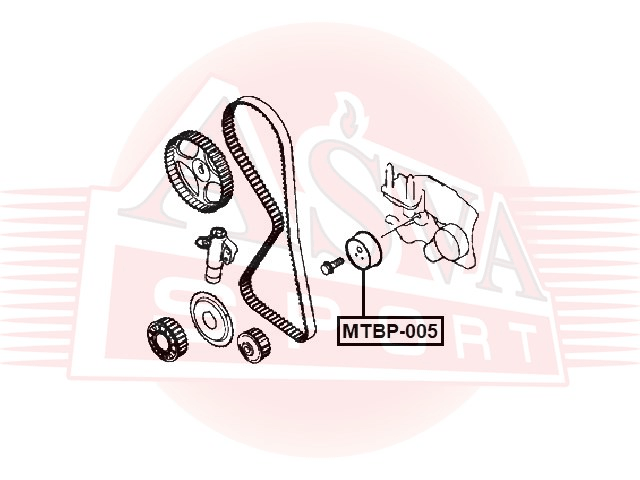 РОЛИК НАТЯЖНОЙ MTBP-005