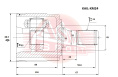 ШРУС ВНУТРЕННИЙ ЛЕВЫЙ 35X33X28 KAIL-XM24