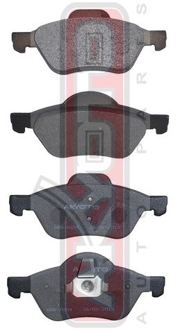 КОЛОДКИ ТОРМОЗНЫЕ ДИСКОВЫЕ ПЕРЕДНИЕ AKD-0204