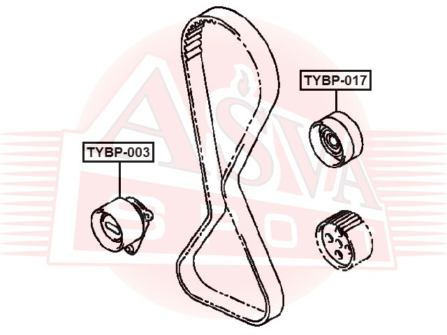 РОЛИК НАТЯЖНОЙ TYBP-003