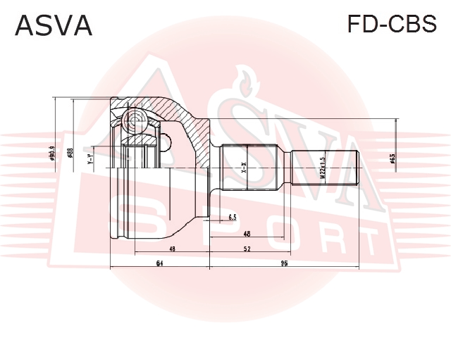ШРУС НАРУЖНЫЙ 26X63X27 FD-CBS