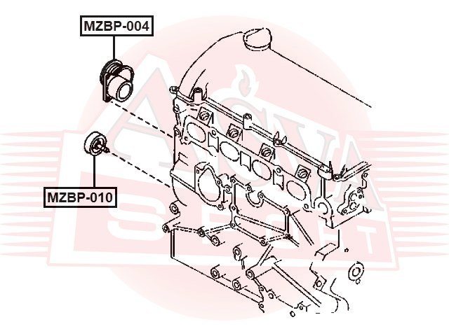 РОЛИК НАТЯЖНОЙ MZBP-004