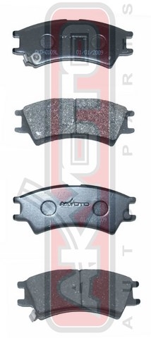 КОЛОДКИ ТОРМОЗНЫЕ ДИСКОВЫЕ ПЕРЕДНИЕ AKD-0109