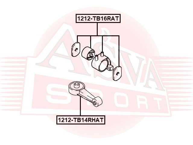 ПОДУШКА ДВИГАТЕЛЯ 1212-TB14RHAT