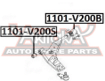 САЙЛЕНТБЛОК ЗАДНИЙ ПЕРЕДНЕГО РЫЧАГА 1101-V200B