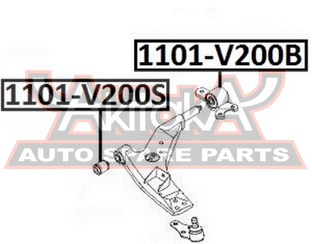 САЙЛЕНТБЛОК ЗАДНИЙ ПЕРЕДНЕГО РЫЧАГА 1101-V200B