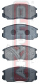 КОЛОДКИ ТОРМОЗНЫЕ ДИСКОВЫЕ ПЕРЕДНИЕ AKD-1126