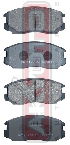 КОЛОДКИ ТОРМОЗНЫЕ ДИСКОВЫЕ ПЕРЕДНИЕ AKD-1126