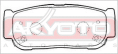 КОЛОДКИ ТОРМОЗНЫЕ ДИСКОВЫЕ ЗАДНИЕ AKD-0797