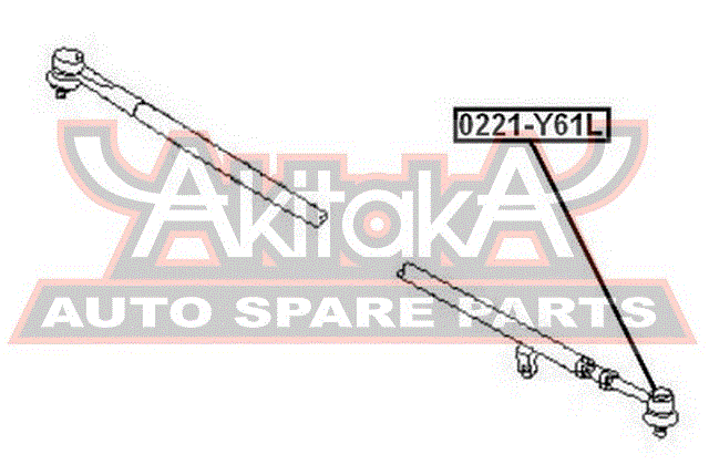 НАКОНЕЧНИК РУЛЕВОЙ ЛЕВЫЙ 0221-Y61L
