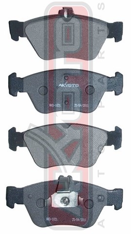 КОЛОДКИ ТОРМОЗНЫЕ ДИСКОВЫЕ ПЕРЕДНИЕ AKD-1031