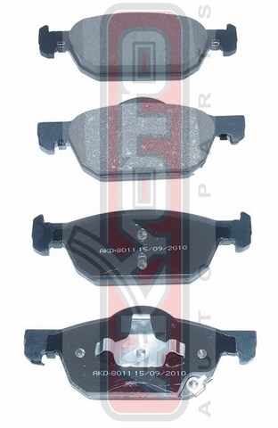 КОЛОДКИ ТОРМОЗНЫЕ ДИСКОВЫЕ ПЕРЕДНИЕ AKD-8011